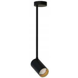 Lampa Wisząca Spot Mono Long M Czarny Złoty