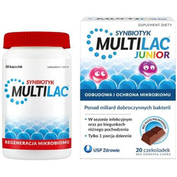 Zestaw Multilac Junior, 20 czekoladek bez cukru +