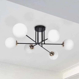 Lampa sufitowa ISLA K-4915 Kaja sticks białe czarne