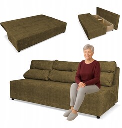 Kanapa sofa KIMO funkcja spania pojemnik Family Meble