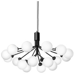 Nuura Aps - Apiales 18 Żyrandol Satin Black/Opal