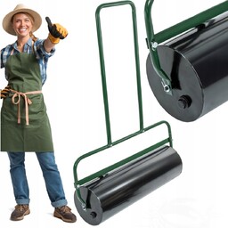 Walec Ogrodowy Stalowy Ręczny Do Trawy Ziemi Gleby