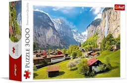 Trefl Lauterbrunnen, Szwajcaria Puzzle 3000 Elementów o Wysokiej