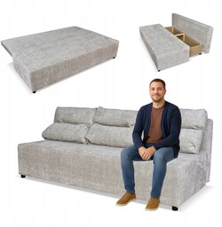 Kanapa sofa KIMO funkcja spania pojemnik Family Meble