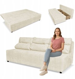Kanapa sofa KIMO funkcja spania pojemnik Family Meble