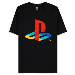 DIFUZED Koszulka PlayStation Logo Czarny (rozmiar M)