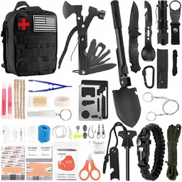 NAJWIĘKSZY ZESTAW WOJSKOWY SURVIVALOWY 92w1 FUNKCJE I ELEMENTY