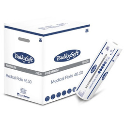 Podkład medyczny BulkySoft Premium biały, 100% celuloza, 50cmx46m,