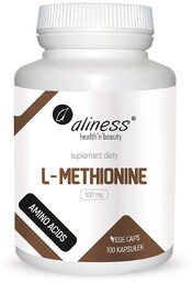 Aliness - L-Methionine 500 mg - 100 kapsułek