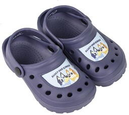 Ciemnofioletowe crocsy dziecięce Bluey