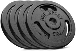 Zestaw obciążeń żeliwnych 4x5kg