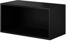 Szafka wisząca otwarta czarna mat 75 cm Rock