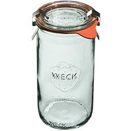 Weck Słoik cylindryczny z pokrywką, uszczelką i zapinkami