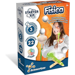 Science4you-Science4you-Starter Kit Fizyka Zabawka Naukowo-Edukacyjna, 6 Anõs, Wielobarwny