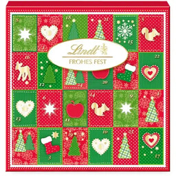 Lindt Kalendarz Adwentowy Wesołych Świąt 115g