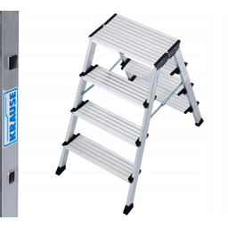 Dwustronna, składana drabinka, schodki Treppo 2x4 Krause
