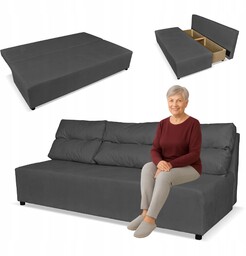 Kanapa sofa KIMO funkcja spania pojemnik Family Meble