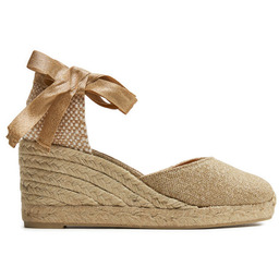 Espadryle Castañer Carina/6/032 021769 Złoty