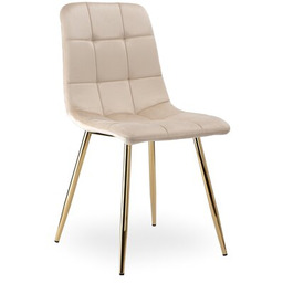 EHOKERY Krzesło Denver Velvet Gold Beżowy