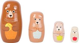 Misiowa Rodzinka drewniana matrioszka 10621-Small Foot, układanka