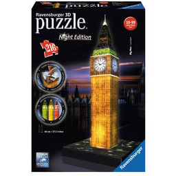 Puzzle 3D 216 elementów. Big Ben nocą Ravensburger