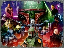 Puzzle 2D 1500 elementów: Boba Fett. Łowca nagród