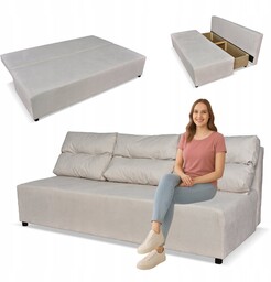 Kanapa sofa KIMO funkcja spania pojemnik Family Meble