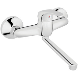 Bateria umywalkowa ścienna SLIM chrom