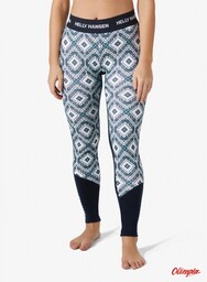 HELLY HANSEN Damskie legginsy LIFA Merino Midweight Graphic