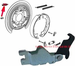 Rozpierak szczęk hamulca postojowego Jeep Grand Cherokee 2011-