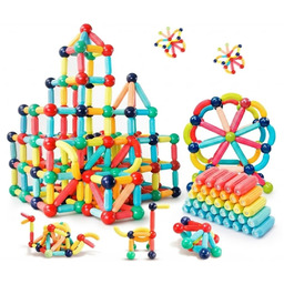 DUŻE KLOCKI MAGNETYCZNE KONSTRUKCYJNE EDUKACYJNE STICKS PATYCZKI XXL