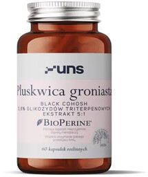 UNS Pluskwica Groniasta Black Cohosh 0,8% Glikozydów Triterpenowych