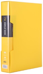 Żółty Album Ofertowy Deli A4 80 Koszulek Seria