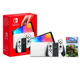 Nintendo Switch OLED Biały + Minecraft Konsola Switch