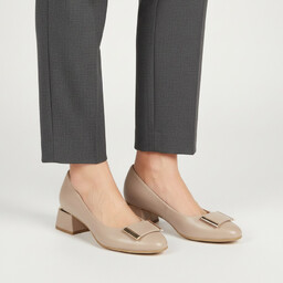 Armodo Czółenka damskie, cholewka skóra naturalna gładka klasyczny