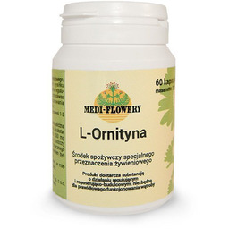 Suplement diety, L-Ornityna 250mg, 60kaps. MEDI-FLOWERY