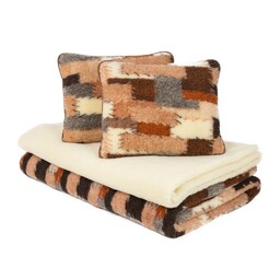 Kampol Komplet wełniany merynos - (kołdra 220x200, 2