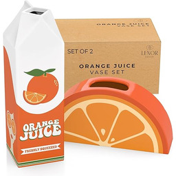 Wazon na sok pomarańczowy, zestaw 2 wazonów. Wazon