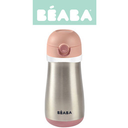 Beaba, Bidon termiczny termobutelka, Różowy, 350 ml