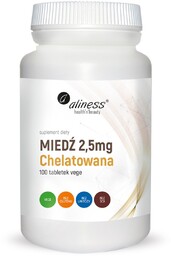 Aliness - Miedź chelatowana 2,5 mg - Diglicynian