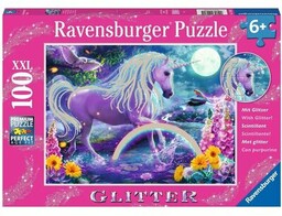 RAVENSBURGER Puzzle Premium Brokatowy Jednorożec (100 elementów)