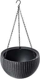 Doniczka wisząca Keter 35 cm, antracyt