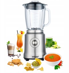 Mocny Blender Kielichowy 1800W Szklany Dzbanek