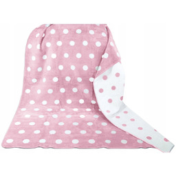 Kocyk dla dzieci 100x150 Greno Funny różowy brudny