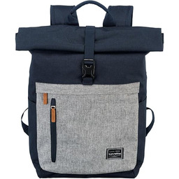 Travelite Basics Rollup Plecak, Granatowy/Szary, 35 l