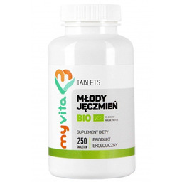 Suplement diety, MyVita, młody zielony jęczmień Bio 500mg,