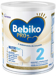 Bebiko Pro+ 2 Nutriflor Pro+, mleko następne, powyżej