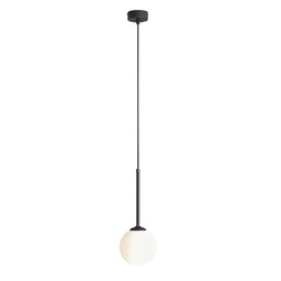 Czarna lampa wisząca Bosso 1087XXS1 Aldex szklana kula