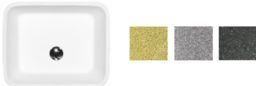 Besco umywalka nablatowa Assos Glam Złota 40x50x15 cm
