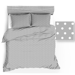 Extrapościel Pościel bawełniana 160x200 943E R115 szara